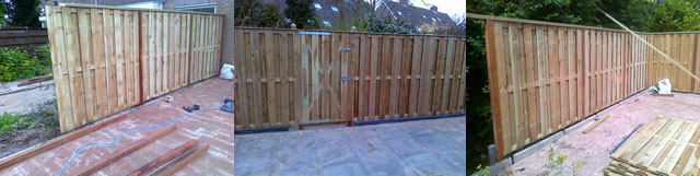 Schutting laten plaatsen