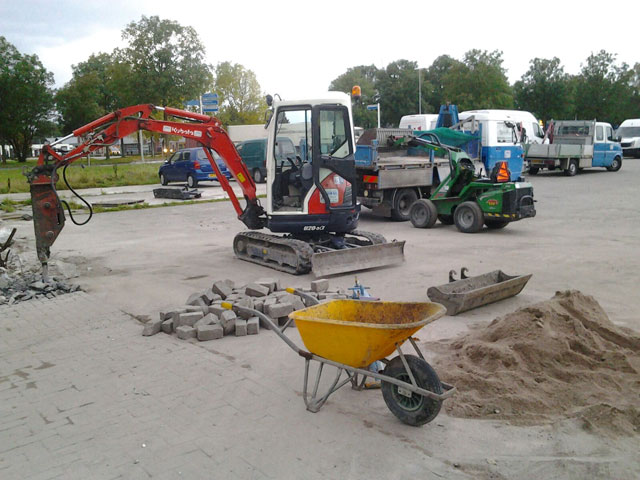 Tuin afgraven